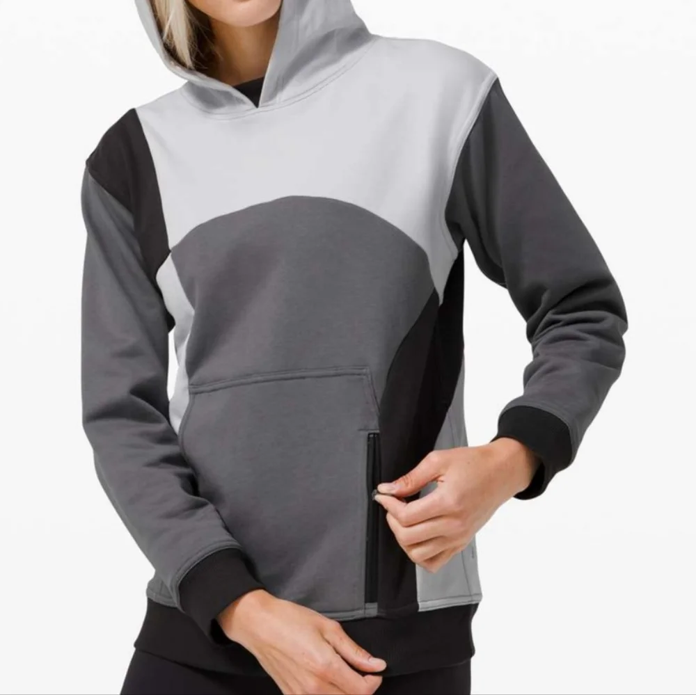 Lululemon Athletica Gray and White‎ Jacket